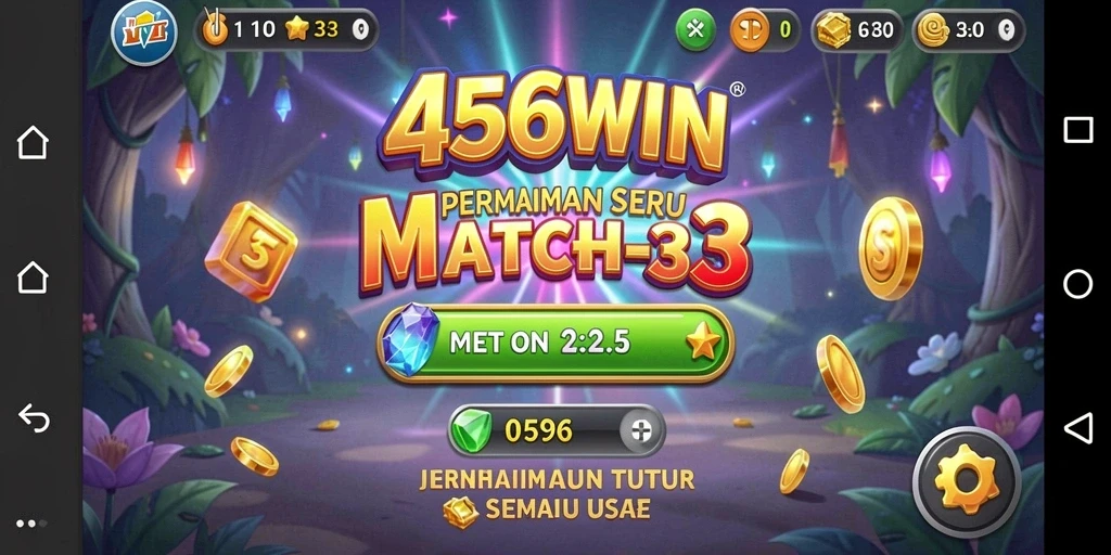 Screenshot dari gameplay seru 456WIN dalam kategori Match-3.