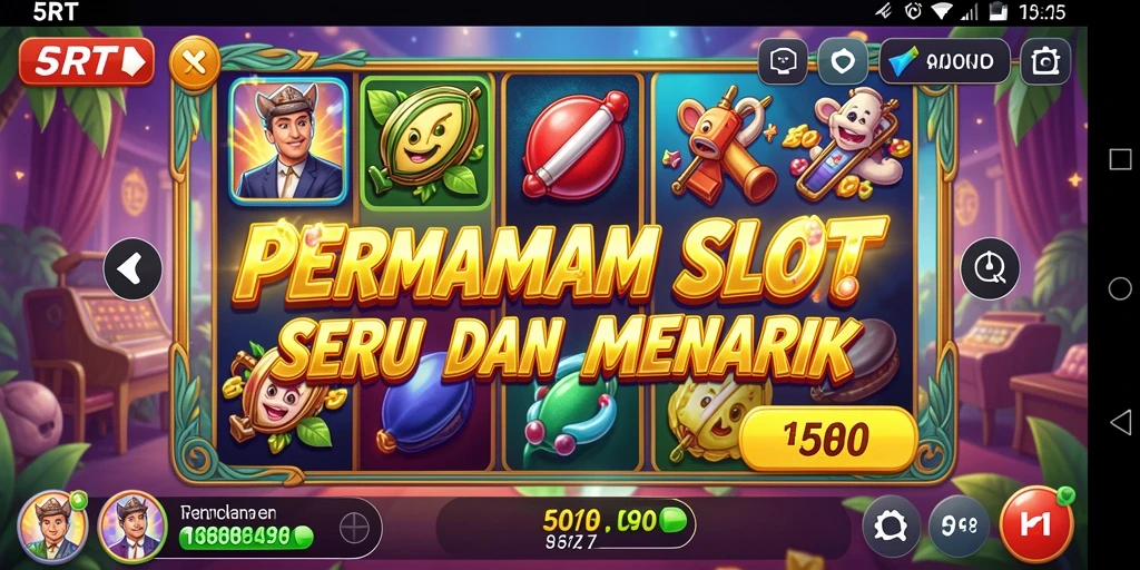 Gameplay menarik dari 5RT dengan simbol dan fitur slot yang beragam.