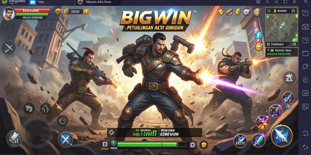 Screenshot menunjukkan aksi mendebarkan di BIGWIN dengan visual menakjubkan.