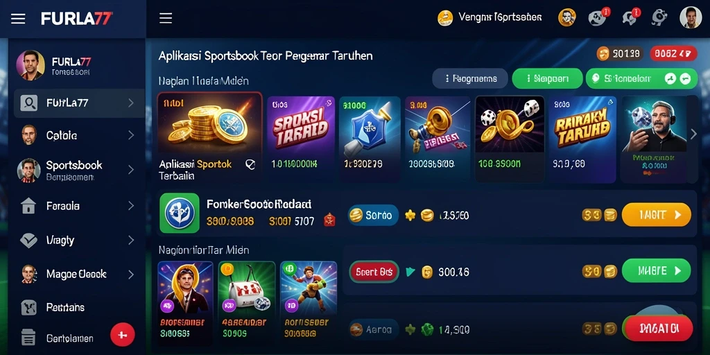 Screenshot utama FURLA77 menampilkan antarmuka taruhan olahraga yang menarik.