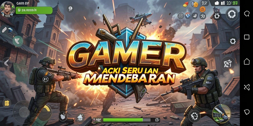 Tampilan gameplay GAMERP yang mendebarkan dan penuh aksi.
