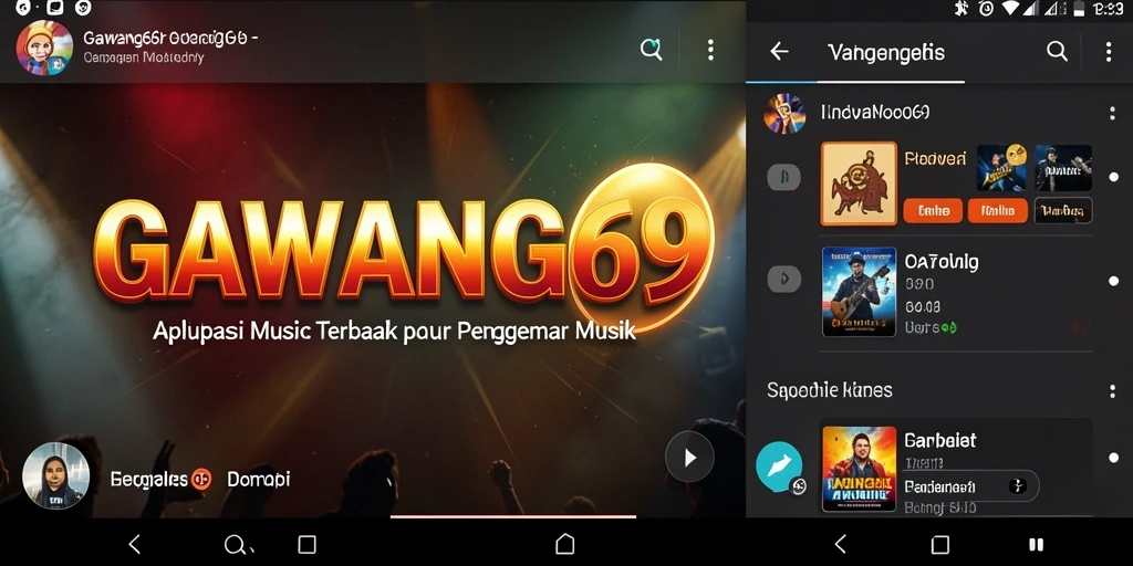 Screenshot GAWANG69 menampilkan fitur karaoke yang menyenangkan.