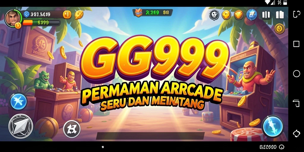 Tampilan seru dari gameplay GG999 di dunia Arcade.