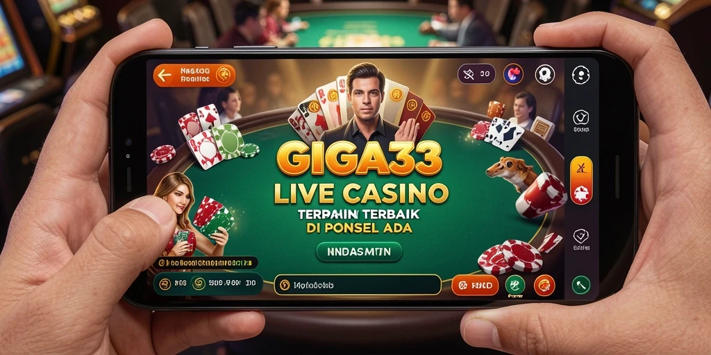 Tampilan permainan Live Casino yang mendebarkan dan interaktif.