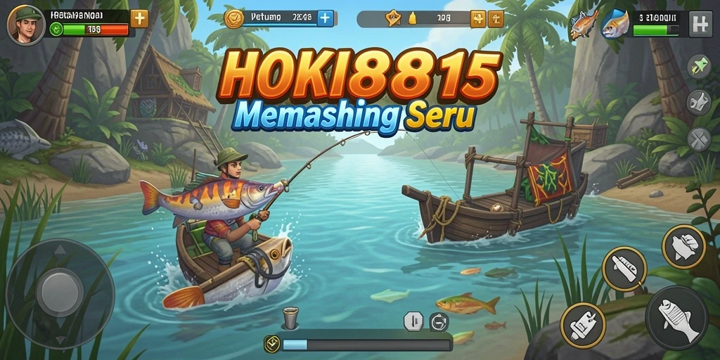 Tampilan gameplay HOKI8815 yang menarik saat memancing.