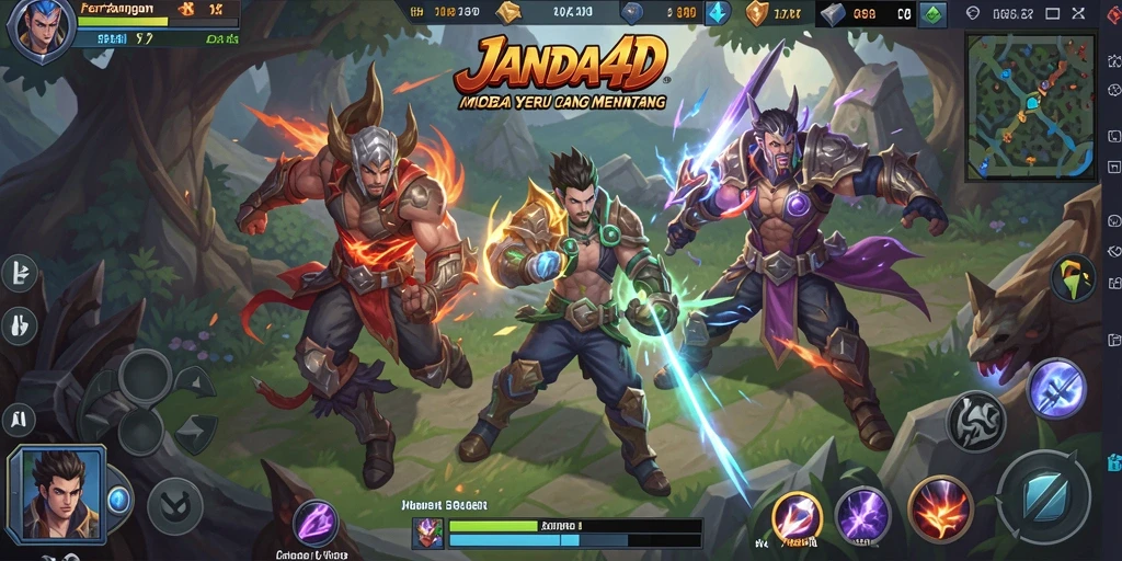 Tangkapan layar JANDA4D menunjukkan aksi pertarungan tim yang mendebarkan.