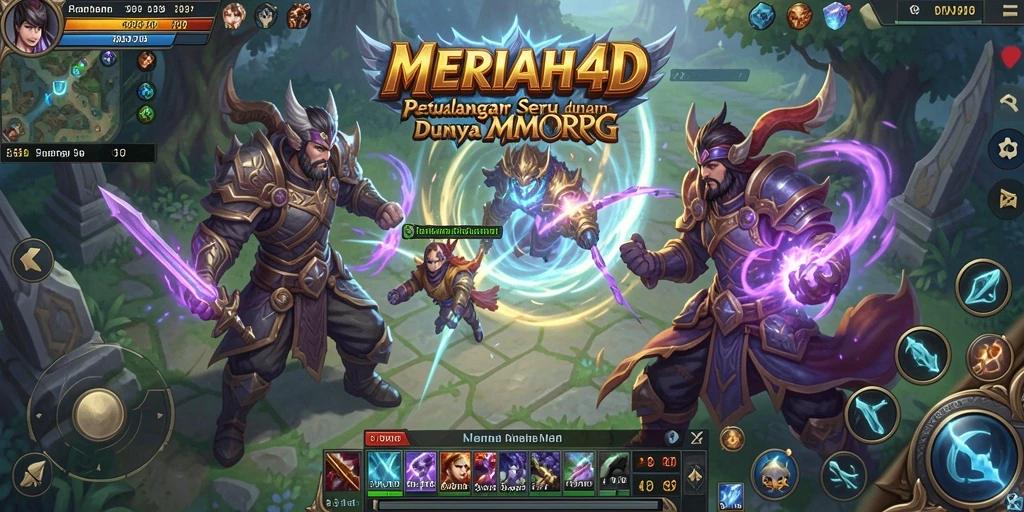 Tangkapan layar gameplay MERIAH4D menampilkan aksi seru dan dunia yang luas.