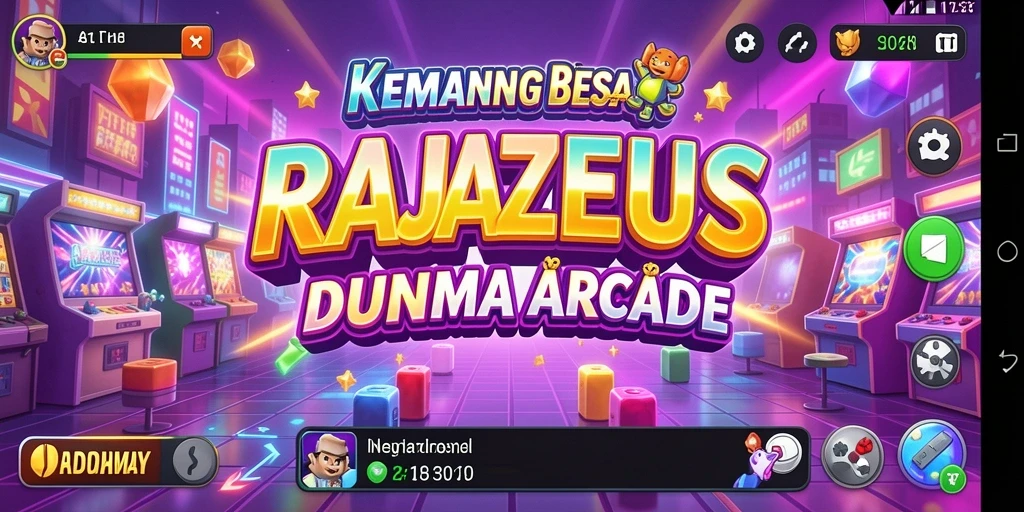 Tampilan menarik dari gameplay Arcade RAJAZEUS yang mendebarkan.