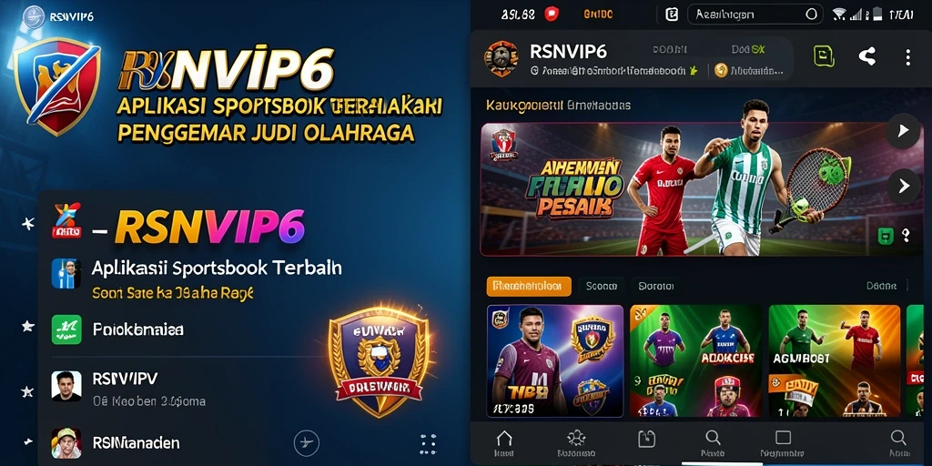Screenshot yang menggambarkan antarmuka taruhan olahraga di RSNVIP6.