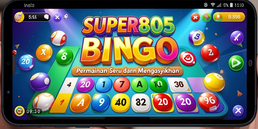 Tampilan gameplay Bingo SUPER805 yang seru dan interaktif.