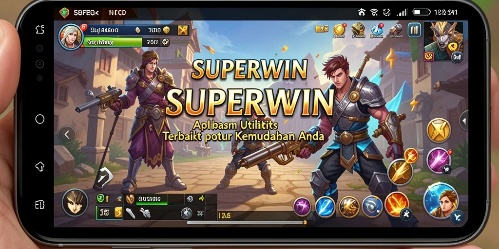 Tampilan utama SUPERWIN yang menampilkan fitur pengelolaan Utility.