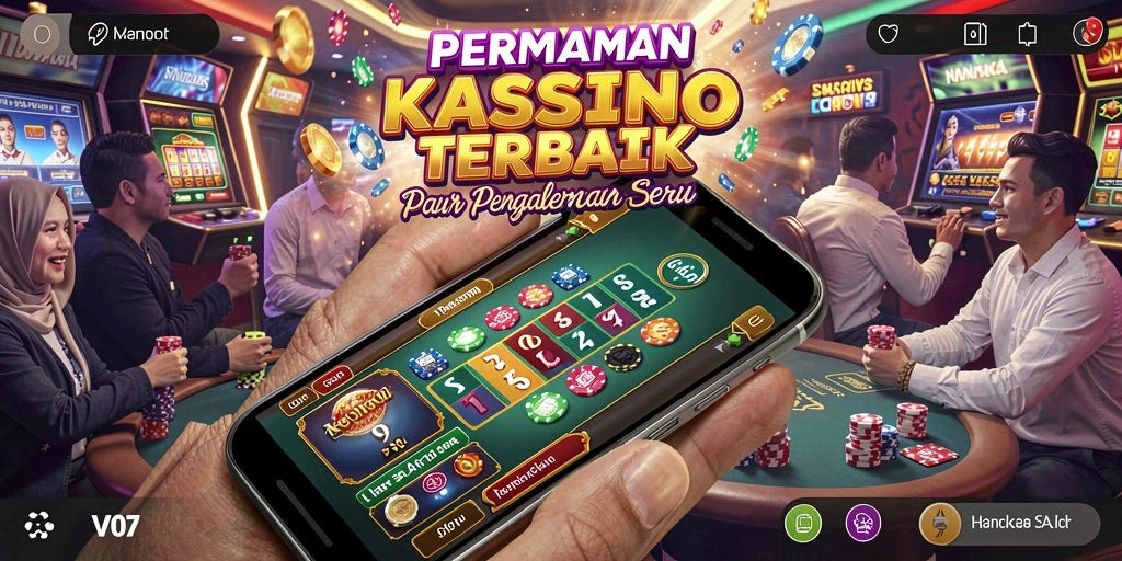 Gameplay V07 menampilkan aksi kasino yang seru dan interaktif.