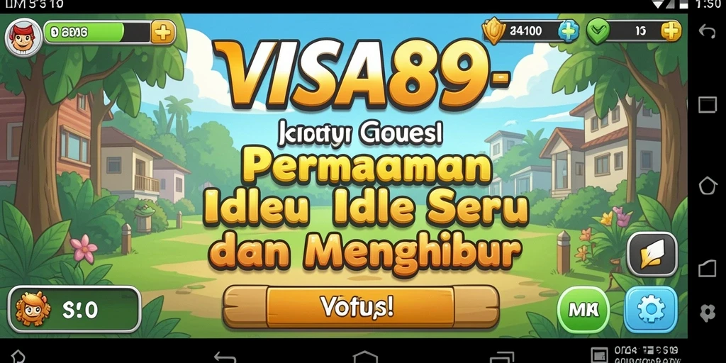 Screenshot gameplay VISA89 menunjukkan keseruan dan strategi dalam permainan Idle.
